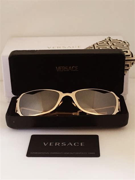 vintage versace gold glasses|real Gold Versace glasses.